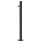 Ornamental bollard | Series 475B | � 76 mm | stationary, to be fixed by plugswith base plate 100 x 150 mm | without lock | with 1 eyelet